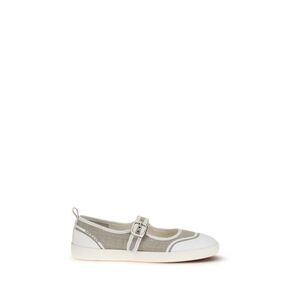 Carel Paris Beige Cotton Ballet Women's Flats